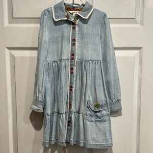 Matilda Jane Light Blue Denim Button-Up Dress